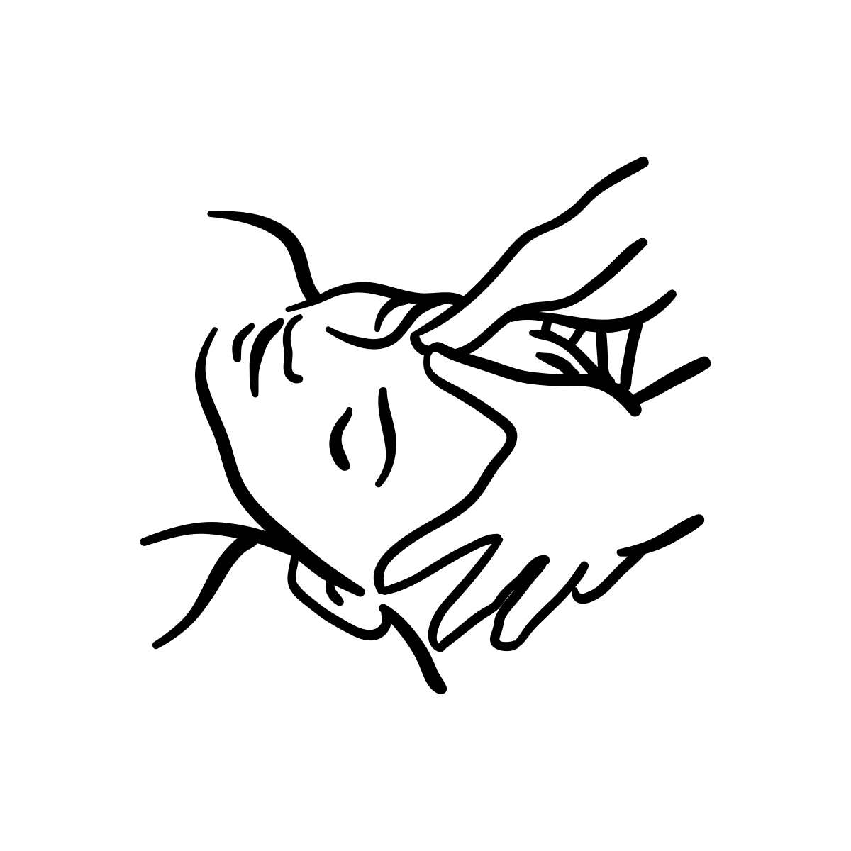 Illustration d'un massage du visage